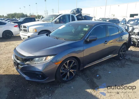 2020 Honda Civic Sport z USA, uszkodzony, nr VIN 2HGFC2F84LH589713